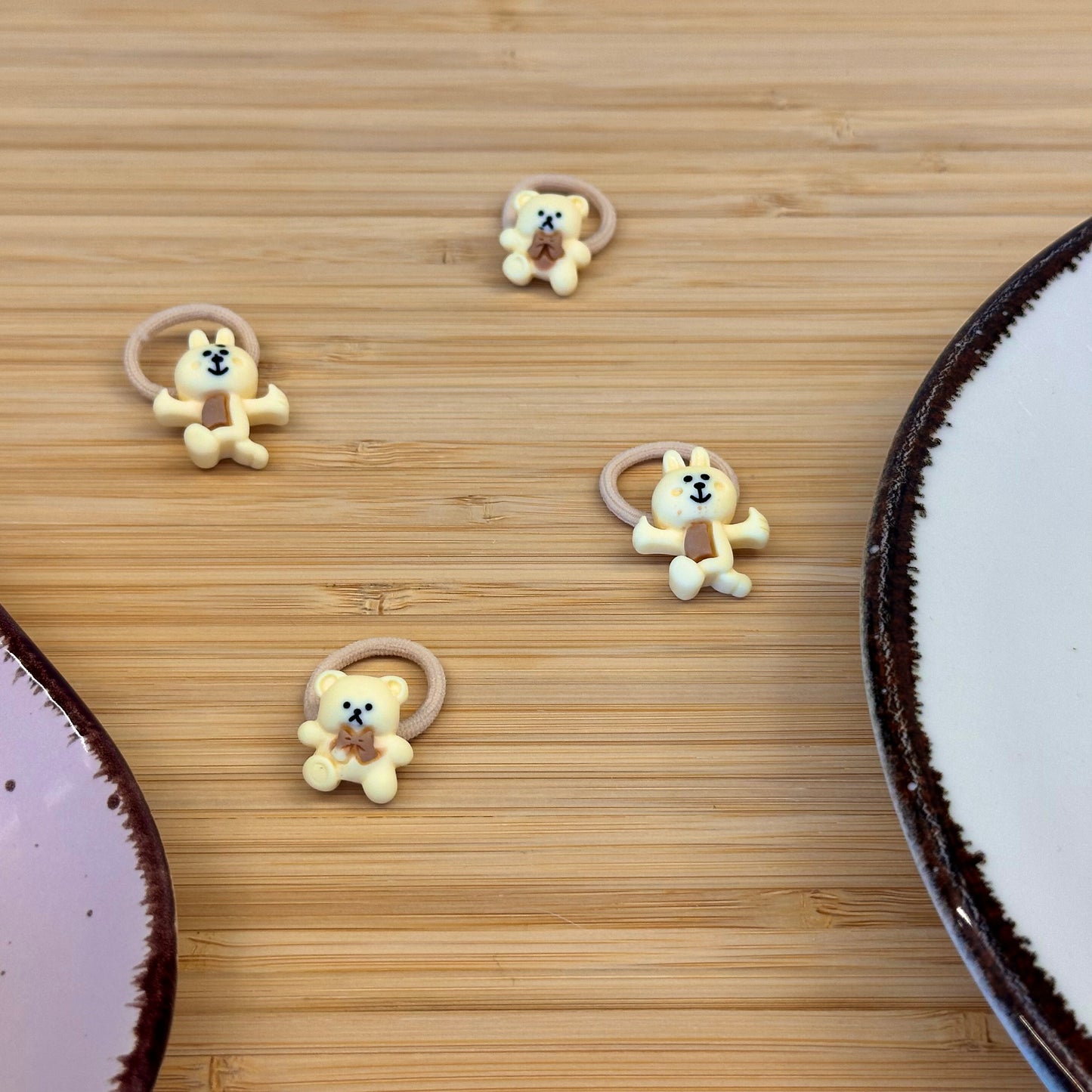 Žaismingos vaikiškos gumytės du meškiukai ir du zuikiukai