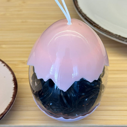 Juodos guminės gumytės rūžavame kiaušinio dėkle - Plaukuota - gumelės