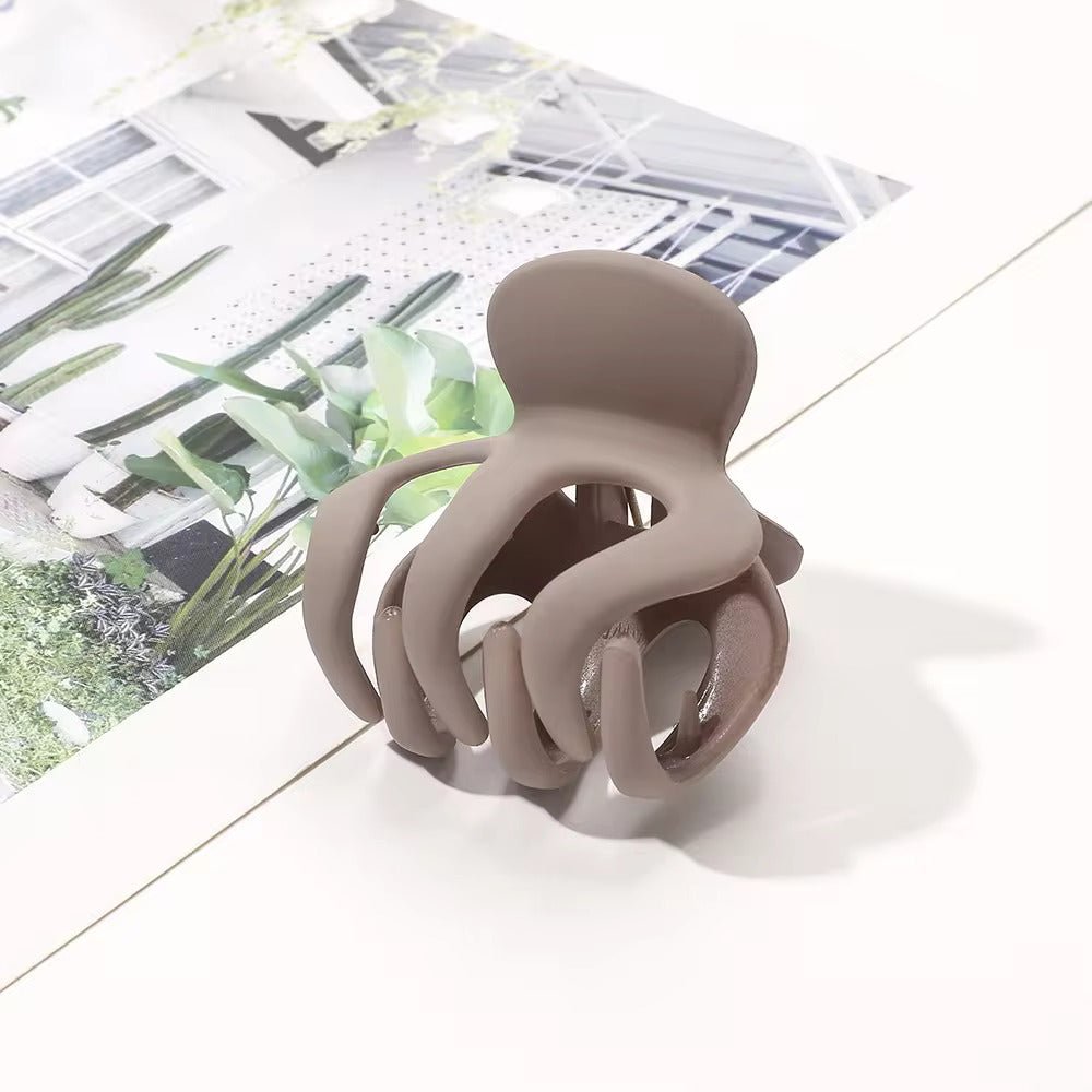 Mažos kasdienės plaukų žnyplės rausvos arba šviesiai rudos - Plaukuota - žnyplės