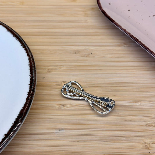 Plaukų aksesuaras segtukas blizgus kaspinukas - Plaukuota - segtukai