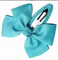 Plaukų aksesuaras segtukas kaspinėlis žydras - Plaukuota - segtukai