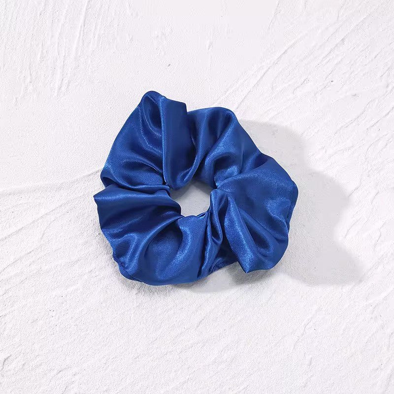 Satino plaukų gumelė mėlynos spalvos - Plaukuota-gumelės