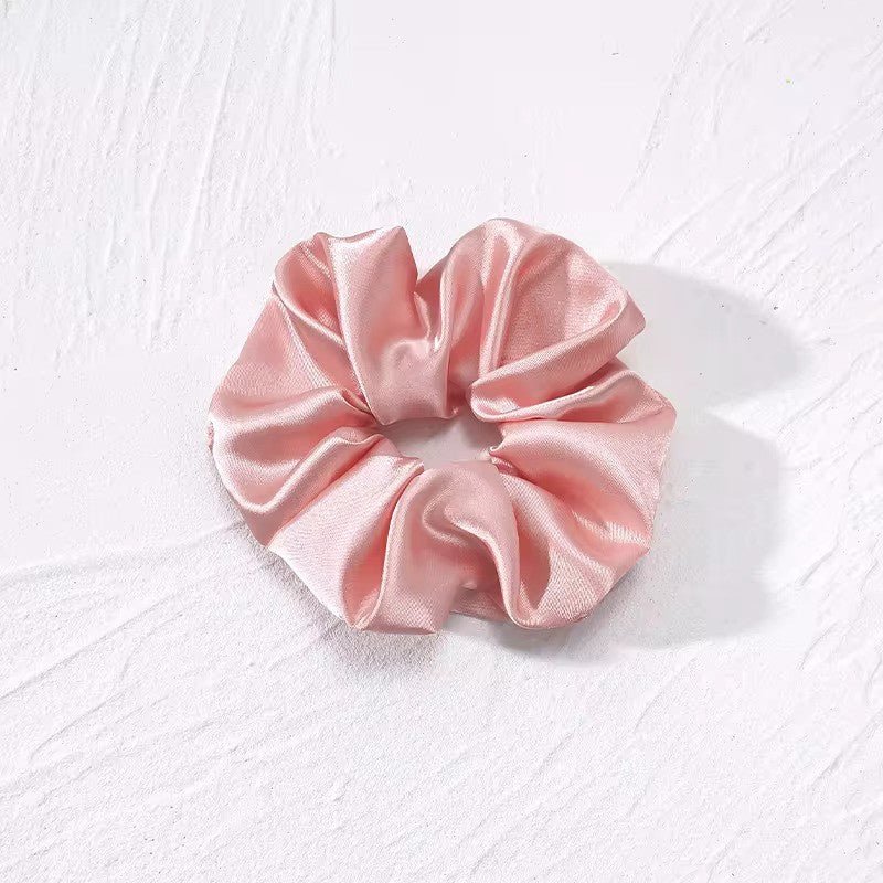 Satino plaukų gumelė rausvos spalvos - Plaukuota-gumelės