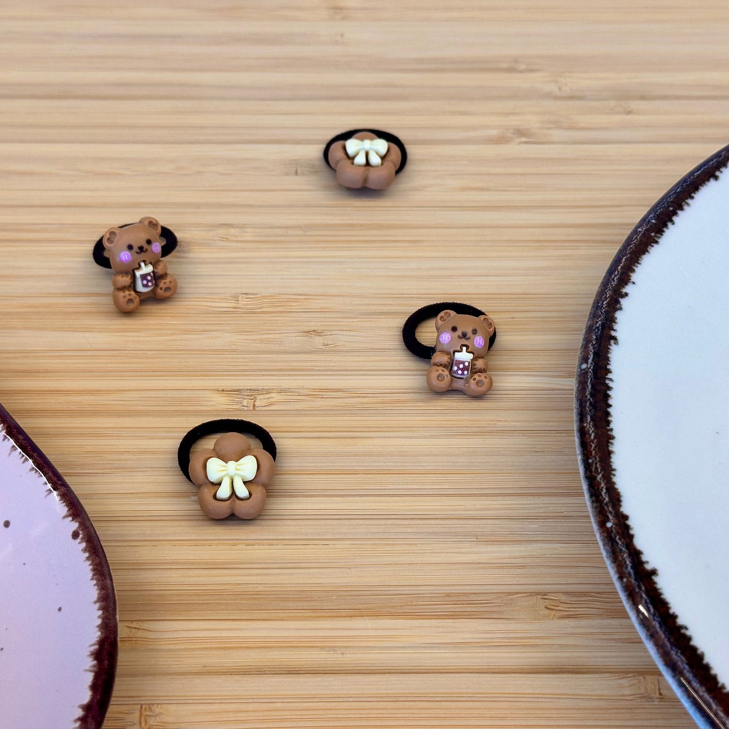 Žaismingos vaikiškos gumytės su gėlytėm ir meškiukais