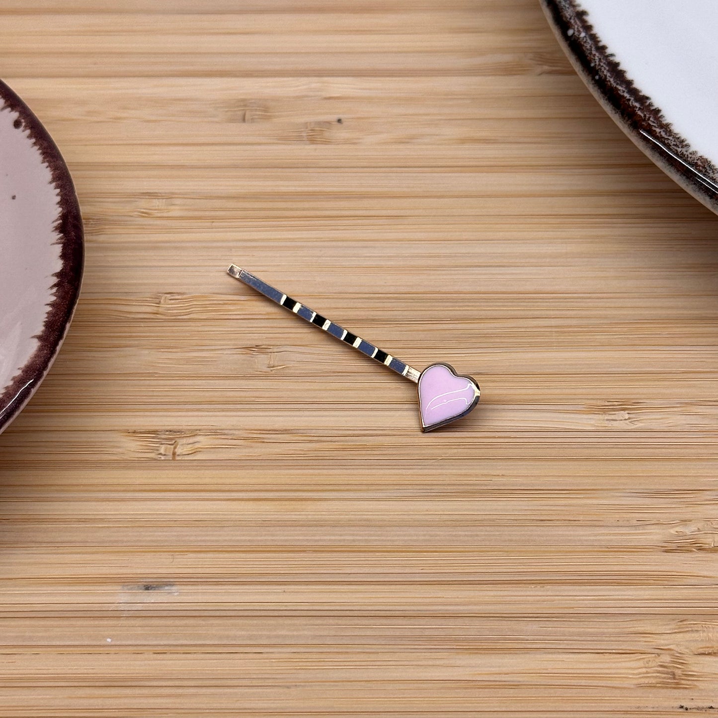 Plaukų aksesuaras segtukas su širdute - plaukuota - segtukai