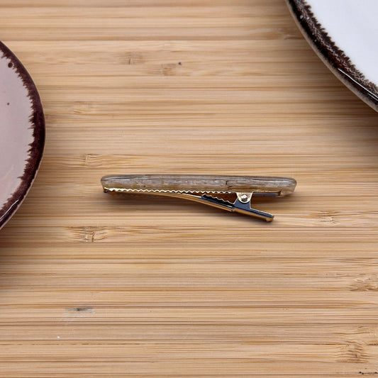 Plaukų aksesuaras segtukas marmūrinis ovalas uzsegimas - Plaukuota- segtukai