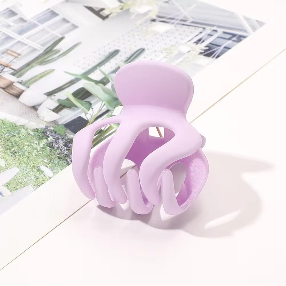 Mažos kasdienės plaukų žnyplės rausvos arba šviesiai rudos - Plaukuota - žnyplės