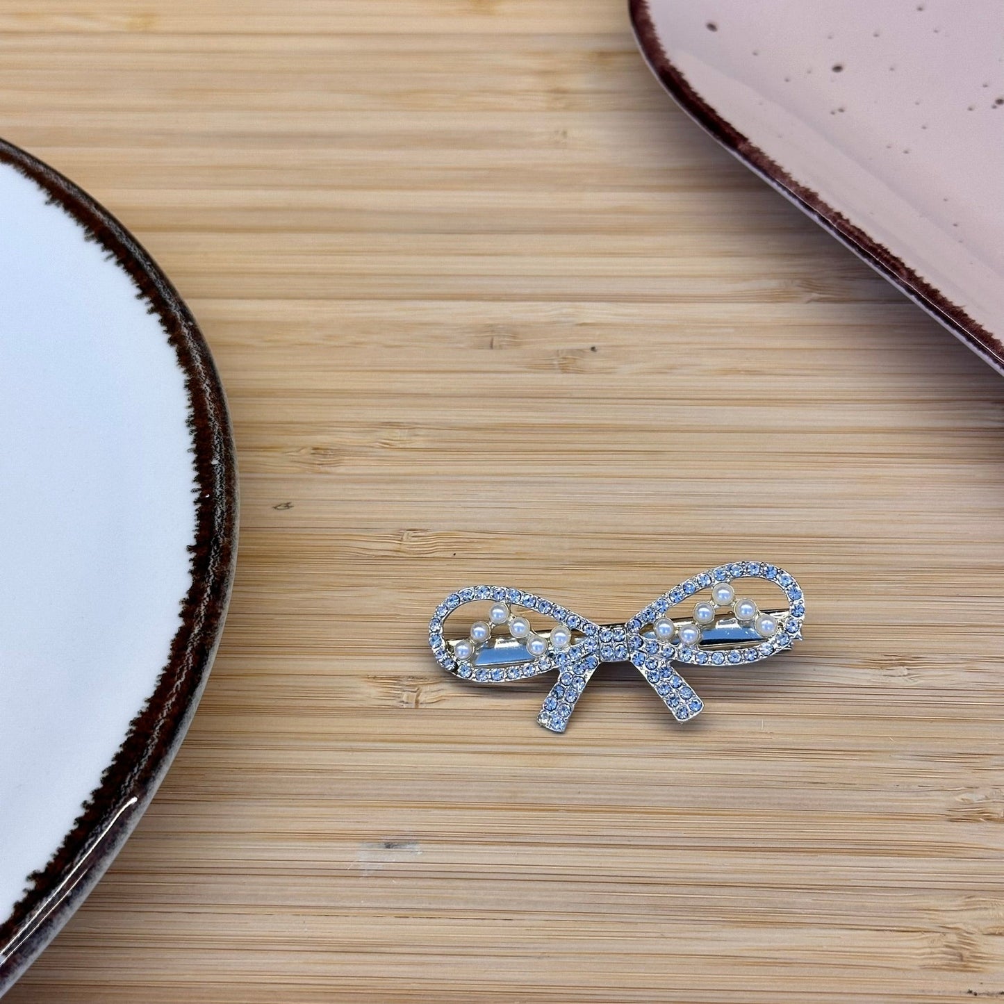 Plaukų aksesuaras blizgantis kaspinėlis segtukas - Plaukuota - segtukai