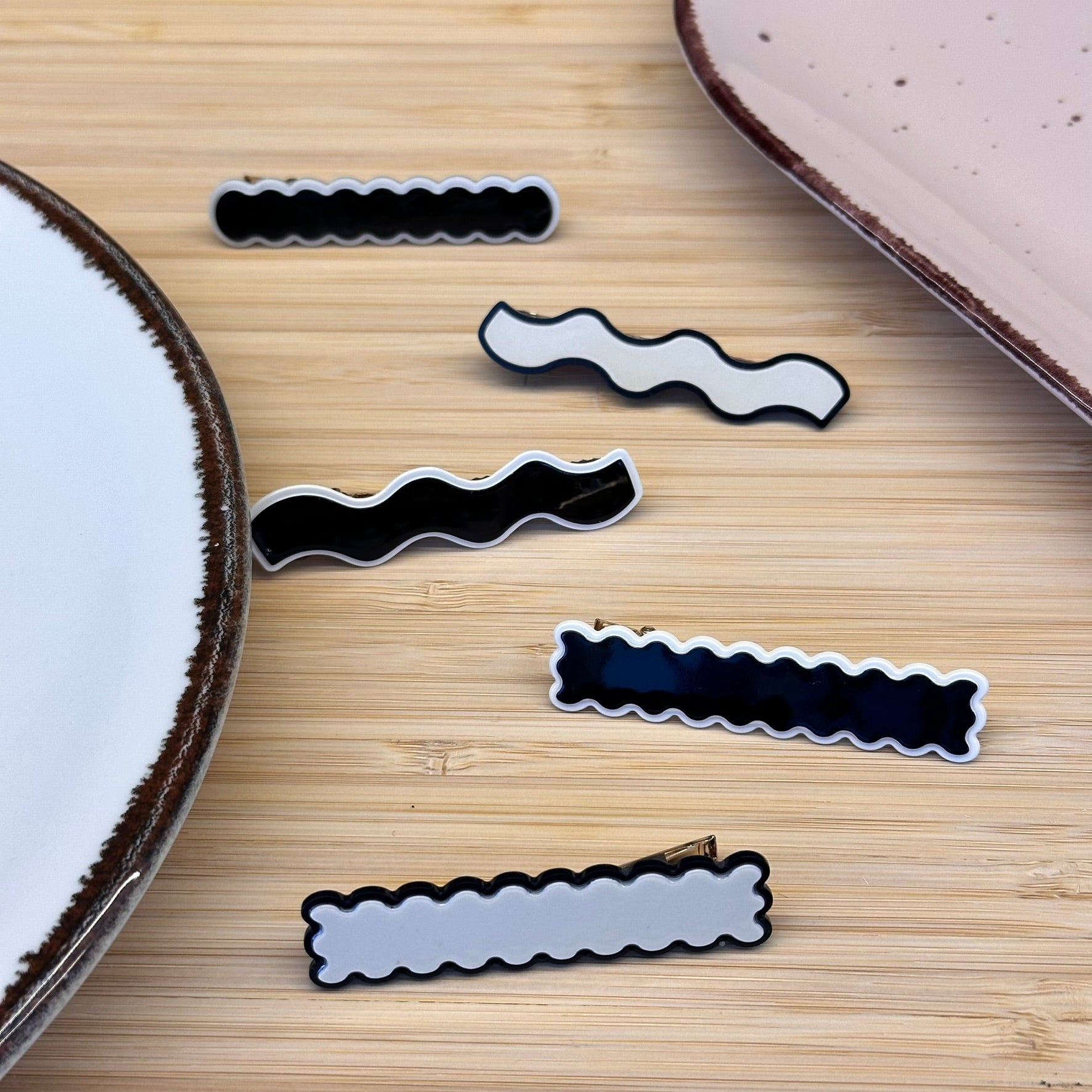 Plaukų aksesuaras segtukas įvairių formų juostelės - Plaukuota - segtukai