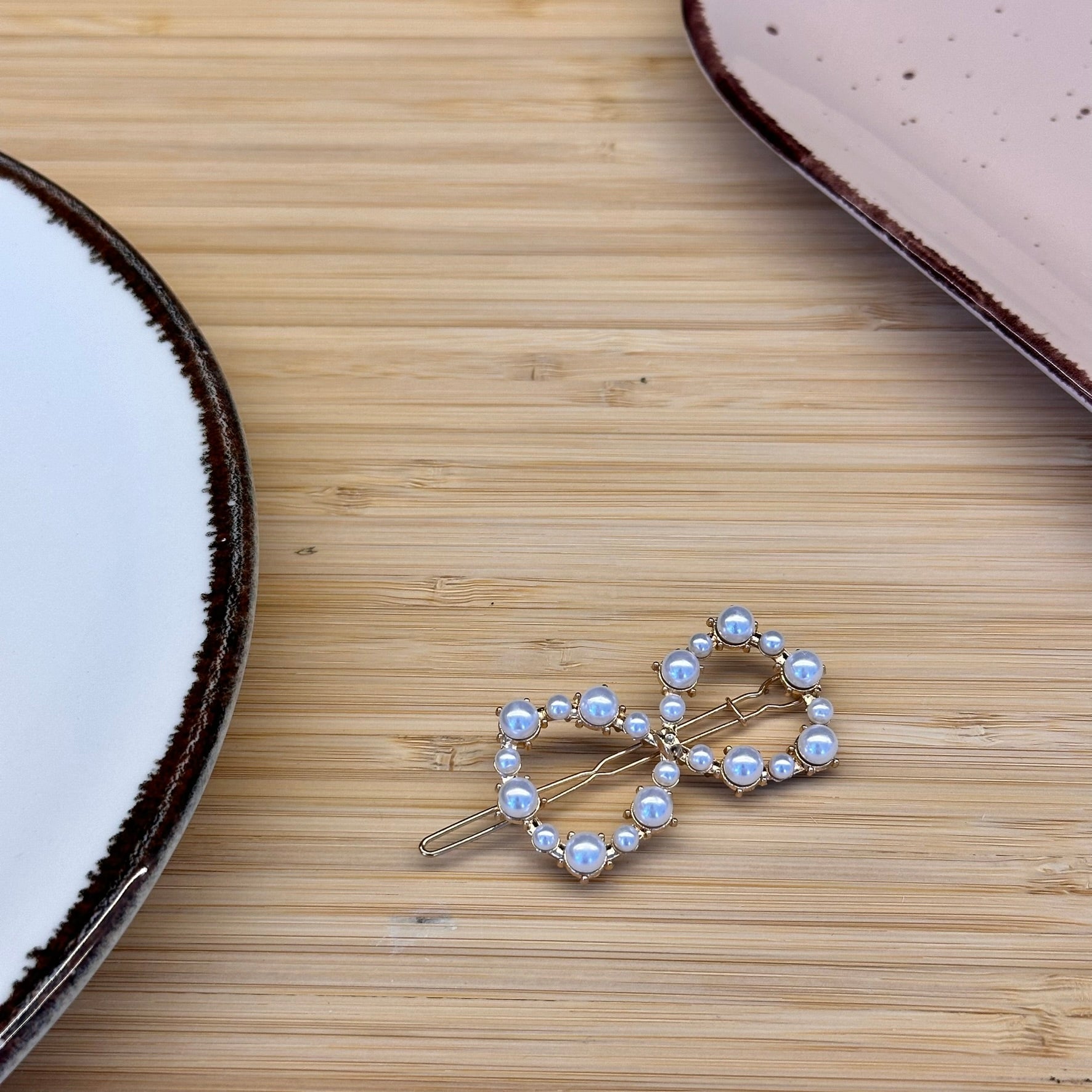 Plaukų aksesuaras segtukas kaspinėlis - Plaukuota - segtukai