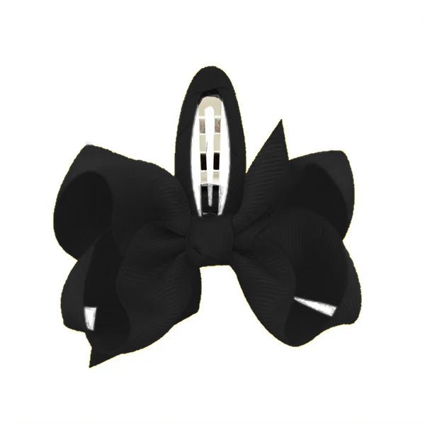 Plaukų aksesuaras segtukas kaspinėlis juodas - Plaukuota - segtukai