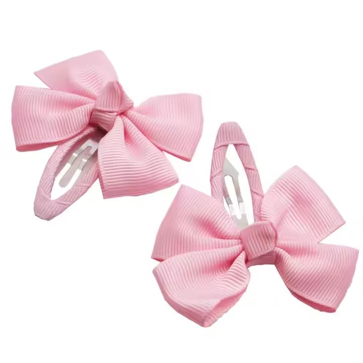 Plaukų aksesuaras segtukas kaspinėlis šviesiai rūžava - Plaukuota - segtukai