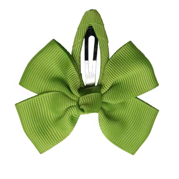 Plaukų aksesuaras segtukas kaspinėlis žalias - Plaukuota - segtukai