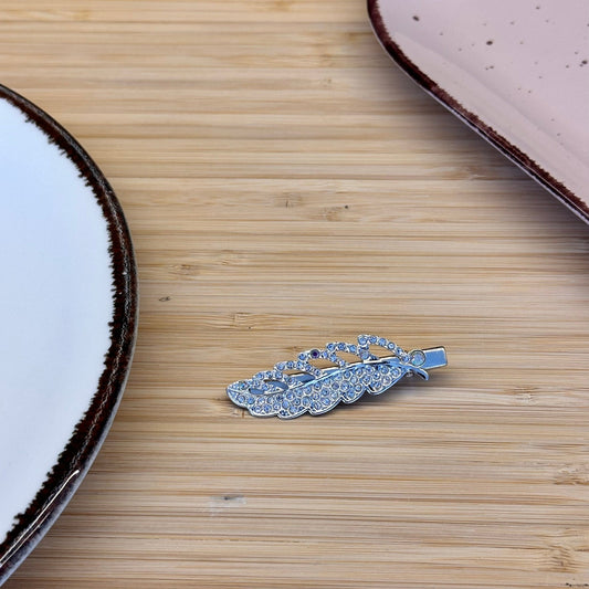 Plaukų aksesuaras segtukas lapelis - Plaukuota - segtukai