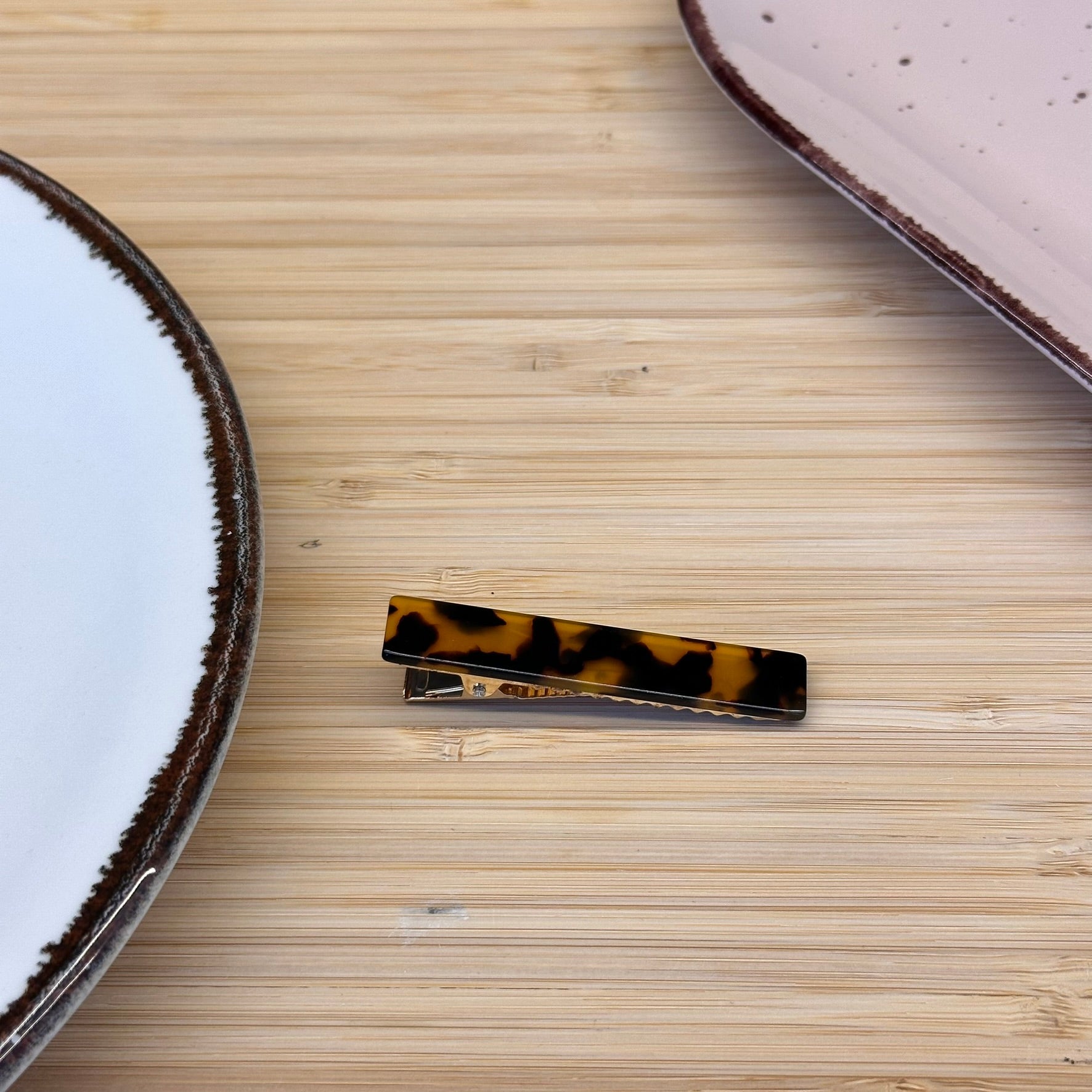 Plaukų aksesuaras segtukas siauras stačiakampis - Plaukuota - segtukai