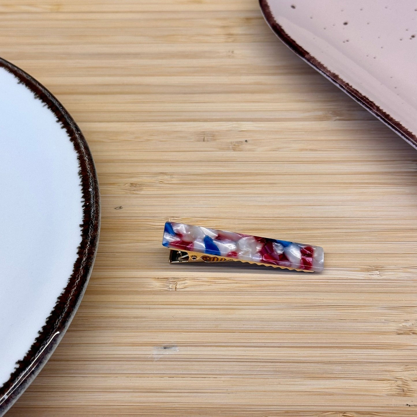 Plaukų aksesuaras segtukas siauras stačiakampis - Plaukuota - segtukai