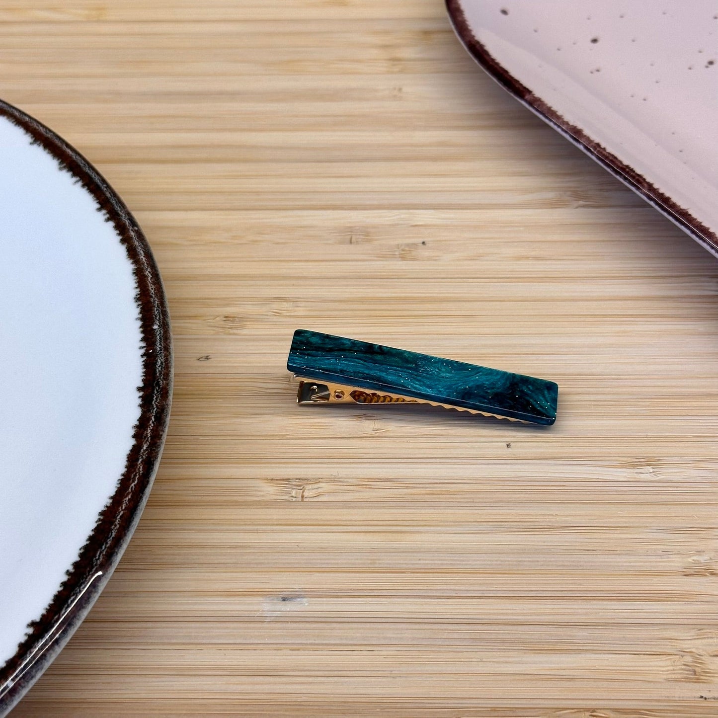 Plaukų aksesuaras segtukas siauras stačiakampis - Plaukuota - segtukai