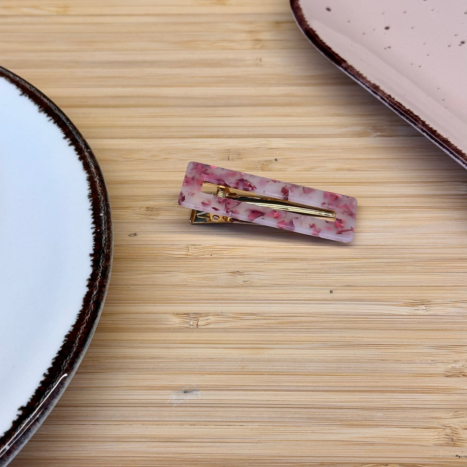 Plaukų aksesuaras segtukas stačiakampis - Plaukuota - segtukai