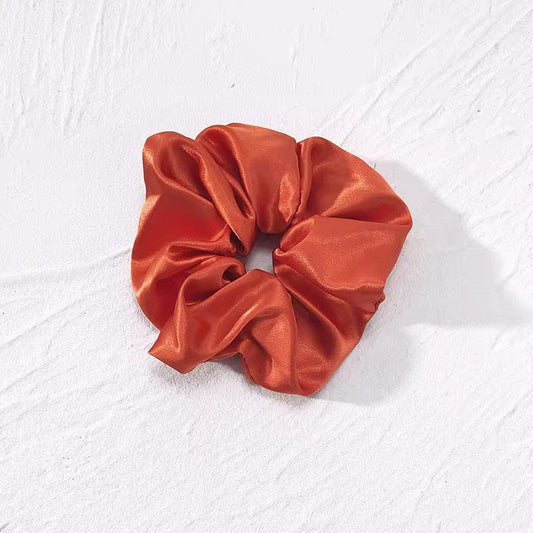 Satino plaukų gumelė orandžinės spalvos - Plaukuota-gumytes