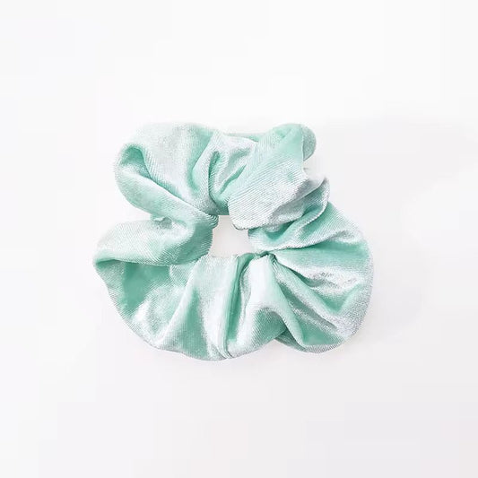 Velvetinė plaukų gumelė dangaus spalvos - Plaukuota-gumelės