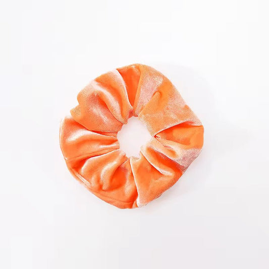 Velvetinė plaukų gumelė orandžinės spalvos - Plaukuota-gumelės